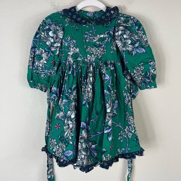 Vintage Mousefeathers Girls Floral Star Dress Toddler Size 4T - Picture 2 of 8
